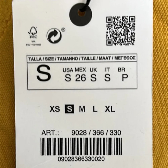 ZARA | Mustard | PRINTED MIDI DRESS - Picture 11 of 15